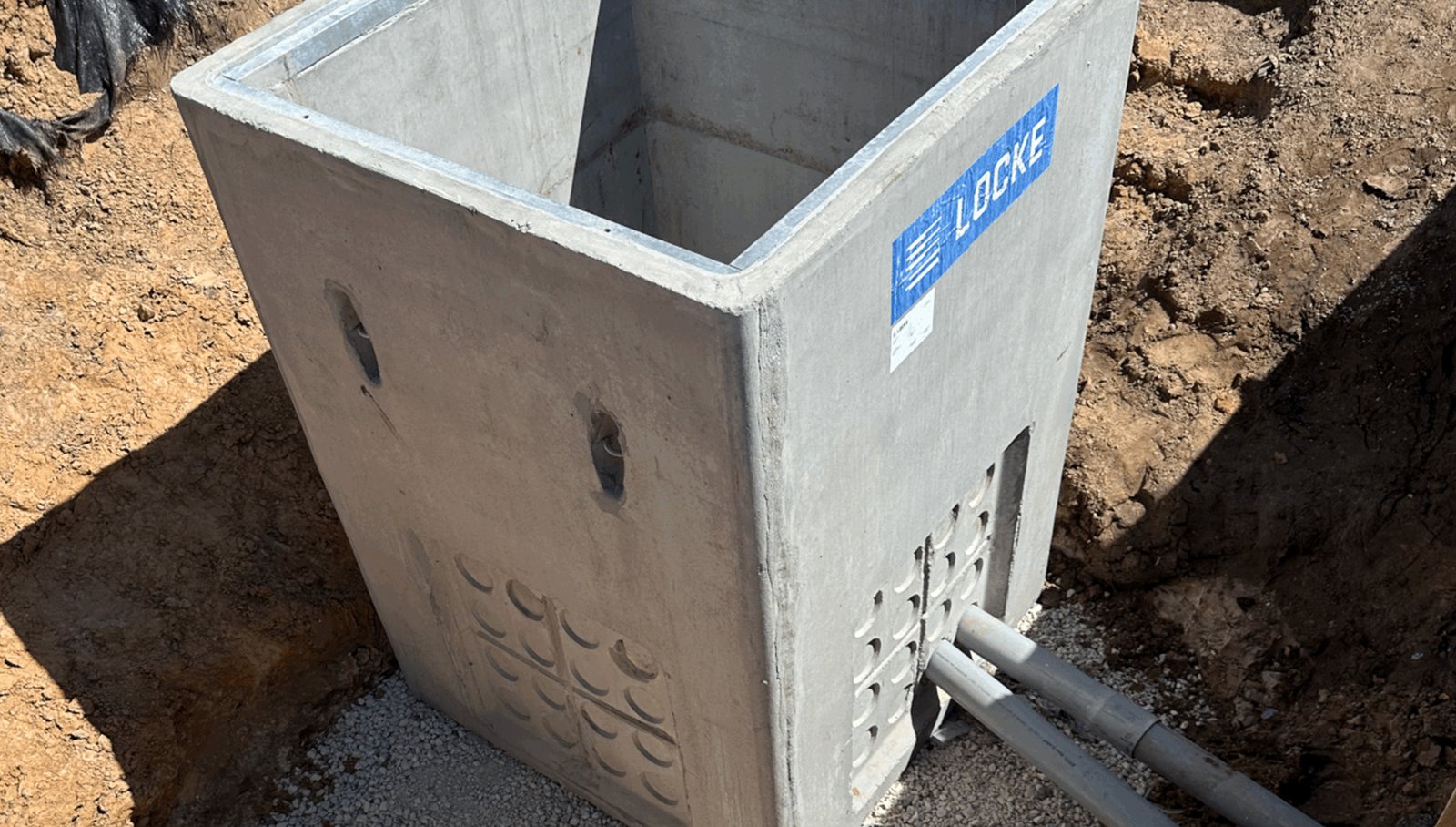 handhole utility box installed in Houston TX