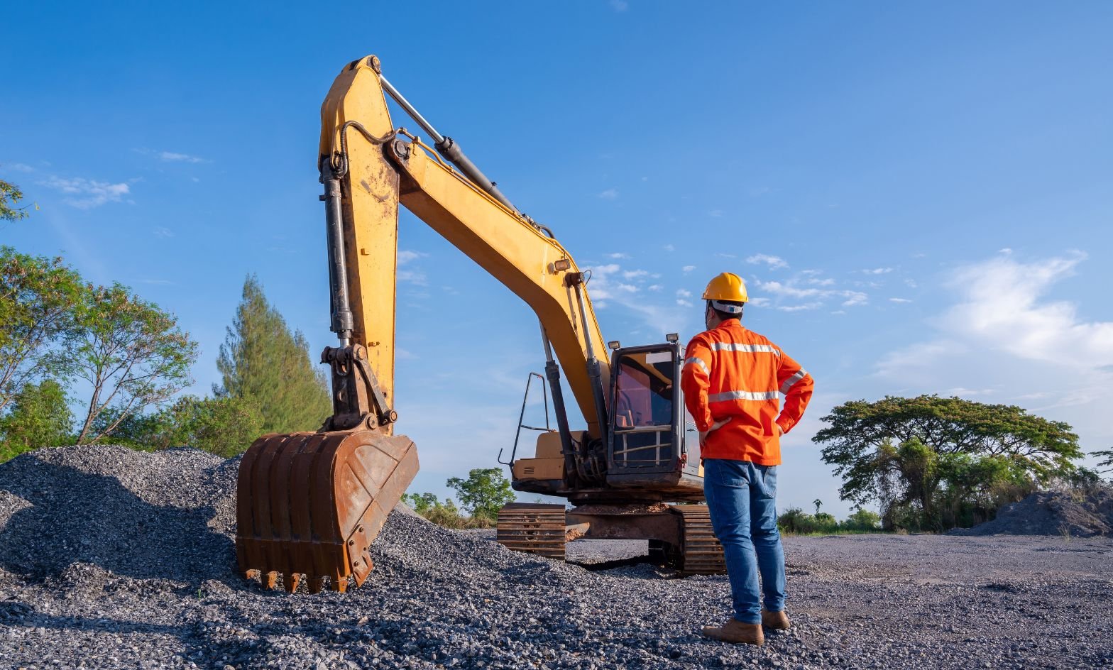 construction crew installing conduit pipes Houston commercial site